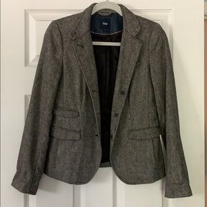 Herring bone patterned blazer